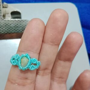 💠Anillo Ópalo Blanco🎆