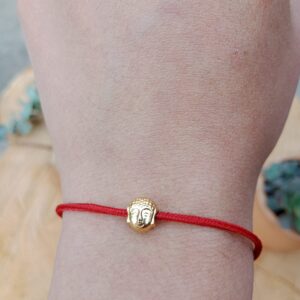 ✨ Pulsera Roja Buda ✨ tejida con la técnica ancestral del macramé